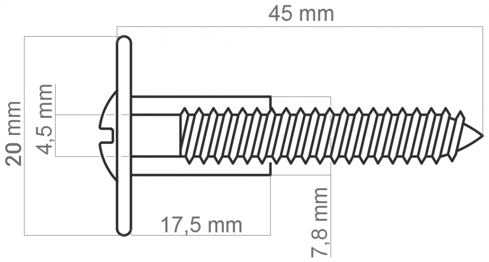 vrut v2a s podlozkou